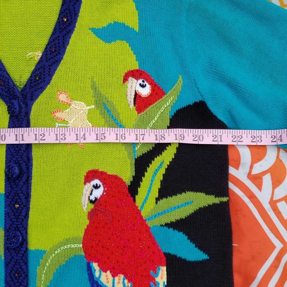 RARE 🦜 Parrot twinset sweater and tank - Storybook Knits - Picture 6 of 11